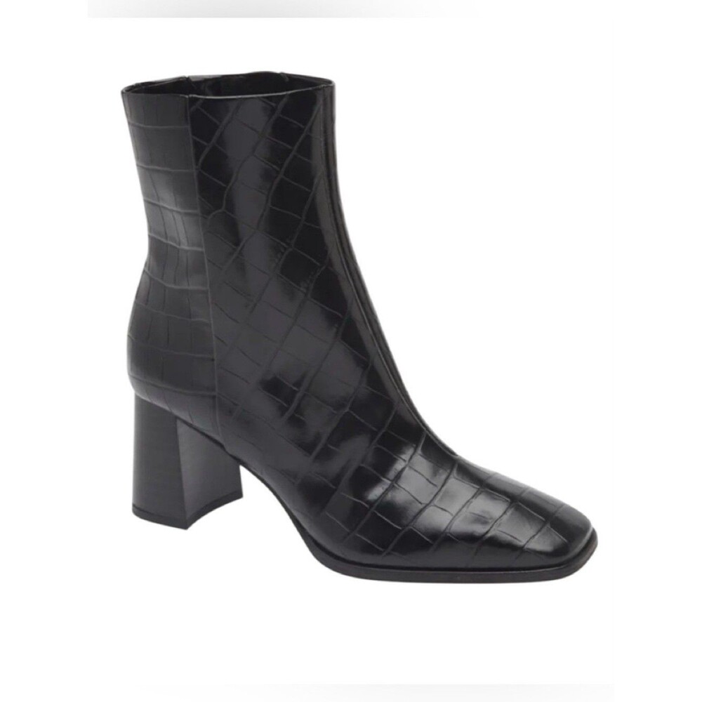 Nordstrom Rack Normandy Mid Calf Boots Dark Brown US 9.5 EU 41
